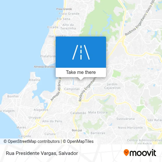 Rua Presidente Vargas map