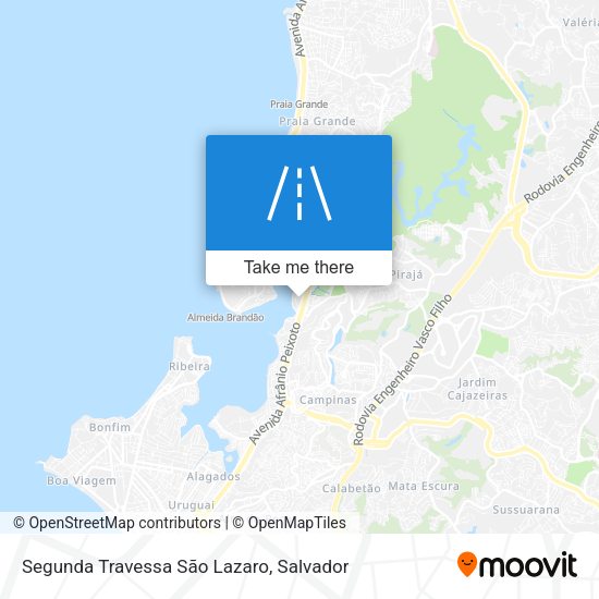 Segunda Travessa São Lazaro map