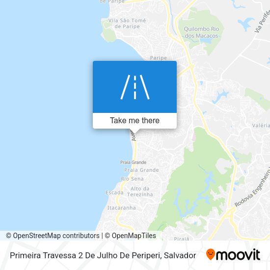 Primeira Travessa 2 De Julho De Periperi map