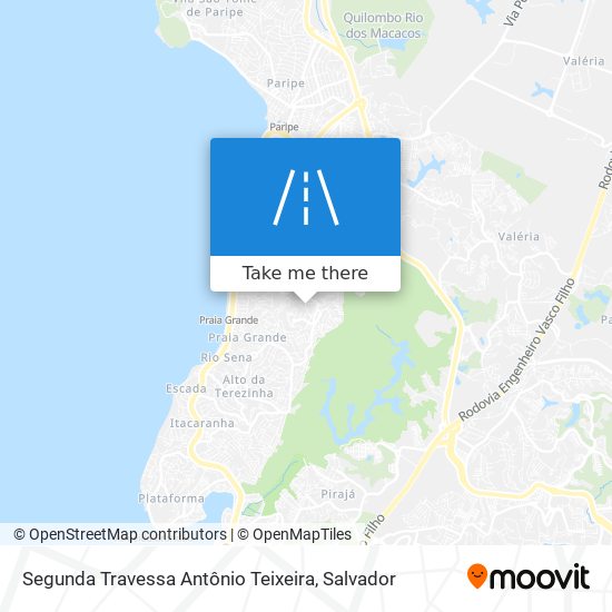 Segunda Travessa Antônio Teixeira map