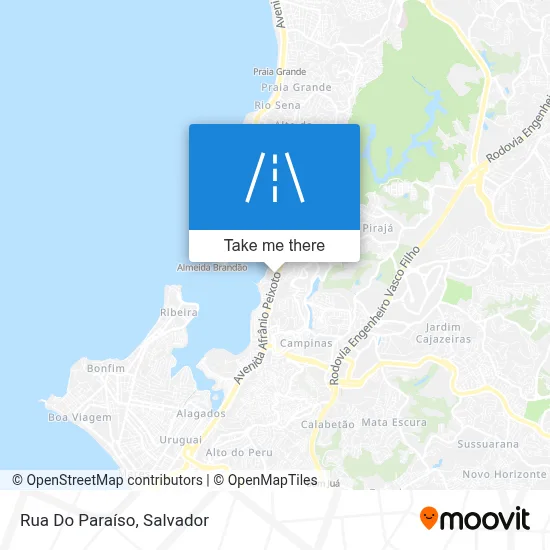 Rua Do Paraíso map