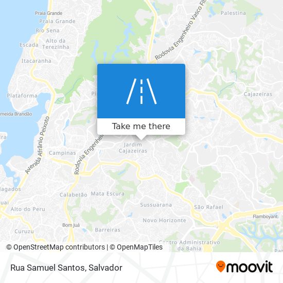 Mapa Rua Samuel Santos