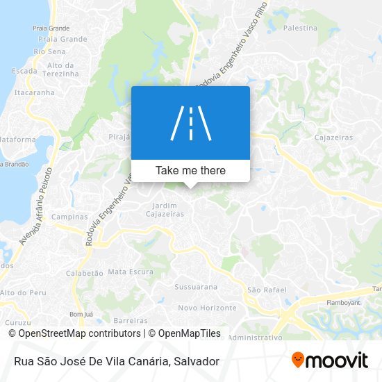 Rua São José De Vila Canária map
