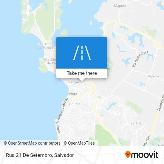 Rua 21 De Setembro map
