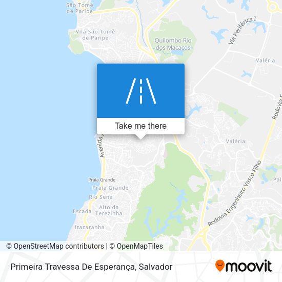 Primeira Travessa De Esperança map