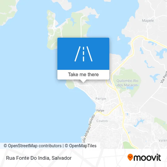 Rua Fonte Do India map