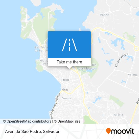Avenida São Pedro map