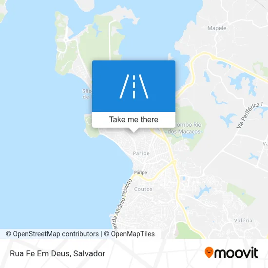 Rua Fe Em Deus map