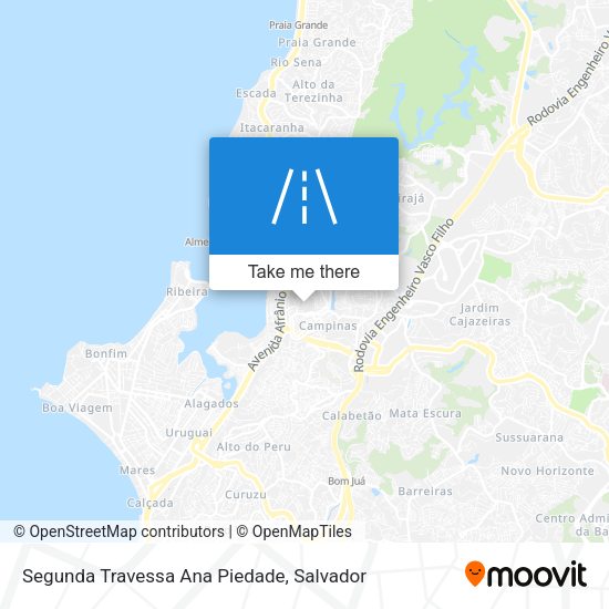 Segunda Travessa Ana Piedade map