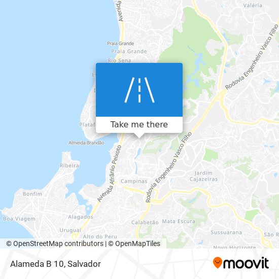 Alameda B 10 map