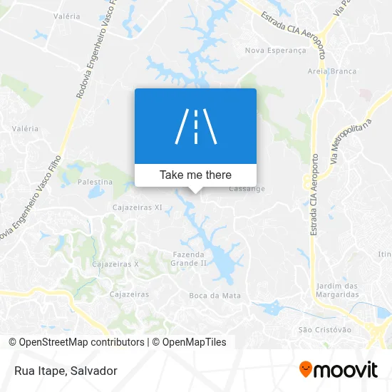 Rua Itape map