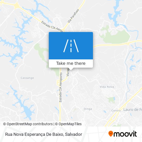 Rua Nova Esperança De Baixo map