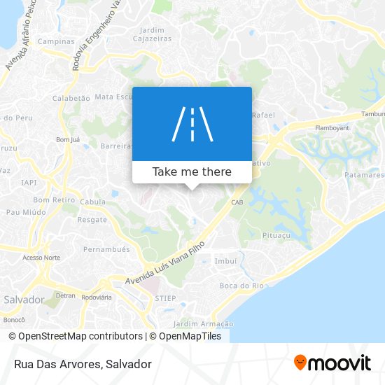 Rua Das Arvores map