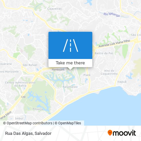 Rua Das Algas map