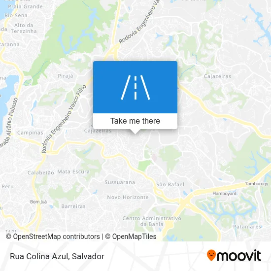Rua Colina Azul map