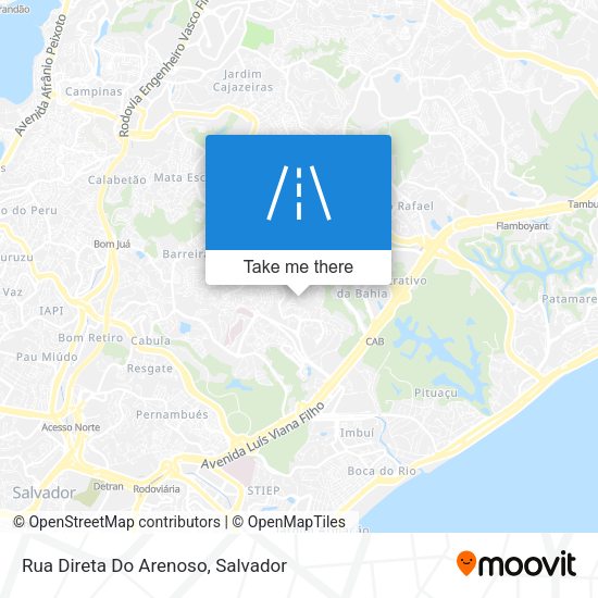 Rua Direta Do Arenoso map