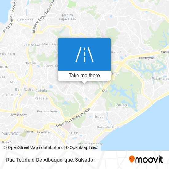 Mapa Rua Teódulo De Albuquerque