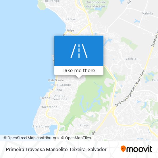 Mapa Primeira Travessa Manoelito Teixeira