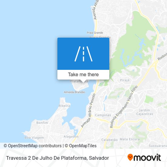 Travessa 2 De Julho De Plataforma map