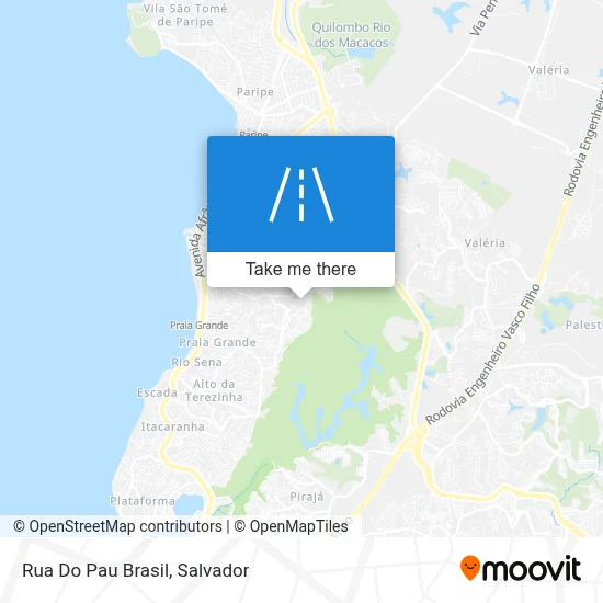 Rua Do Pau Brasil map