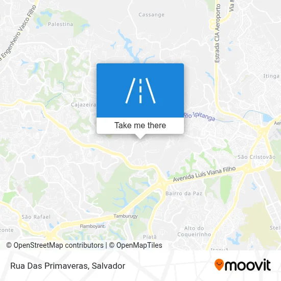 Rua Das Primaveras map