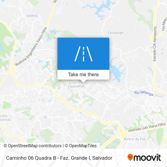 Caminho 06 Quadra B - Faz. Grande I map