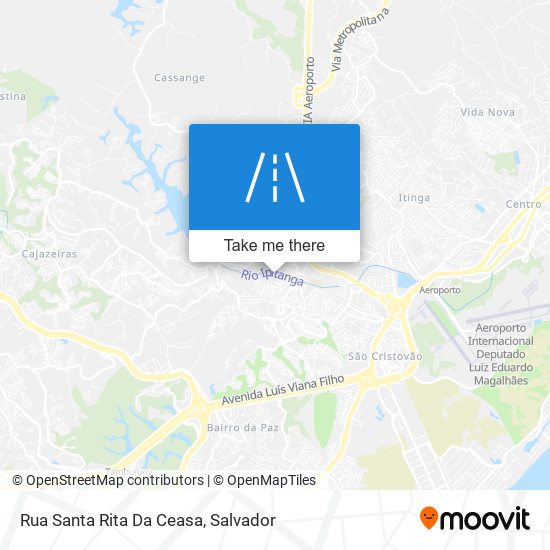 Mapa Rua Santa Rita Da Ceasa