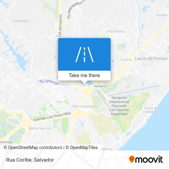 Rua Coribe map