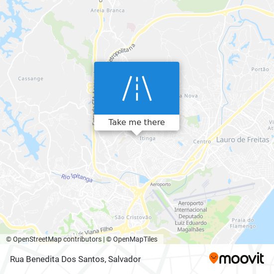 Mapa Rua Benedita Dos Santos