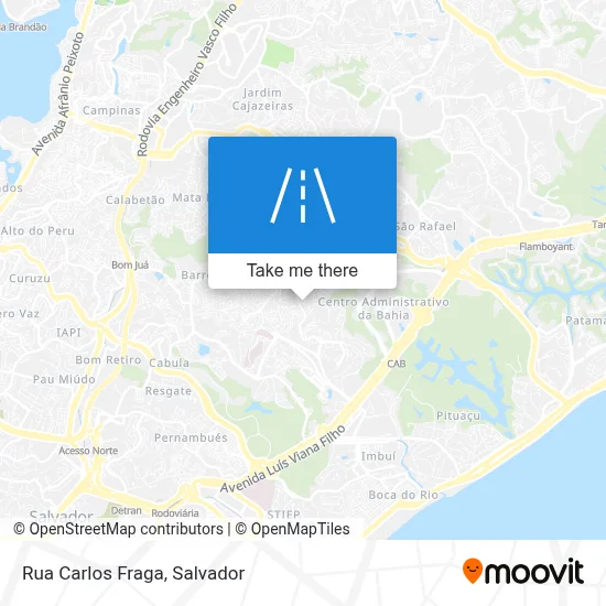 Rua Carlos Fraga map