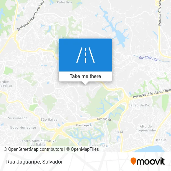 Rua Jaguaripe map