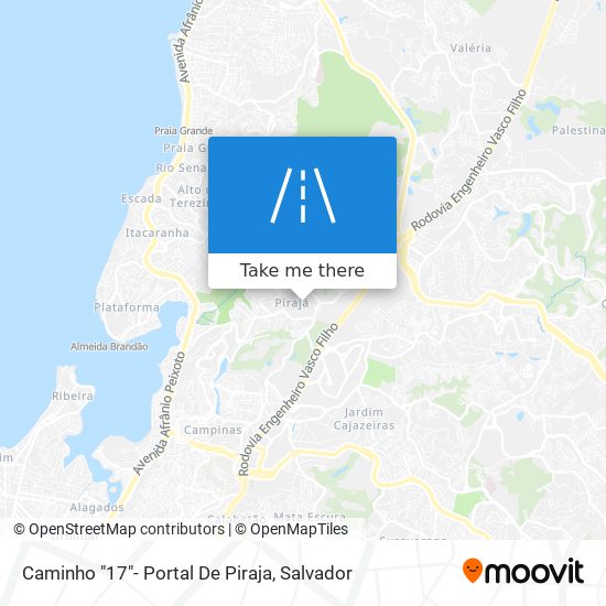 Caminho "17"- Portal De Piraja map