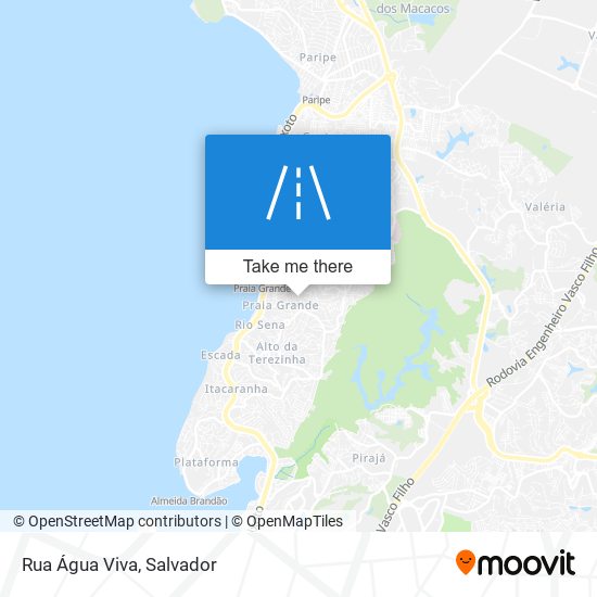 Mapa Rua Água Viva