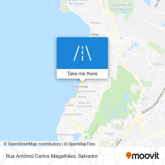 Rua Antônio Carlos Magalhães map