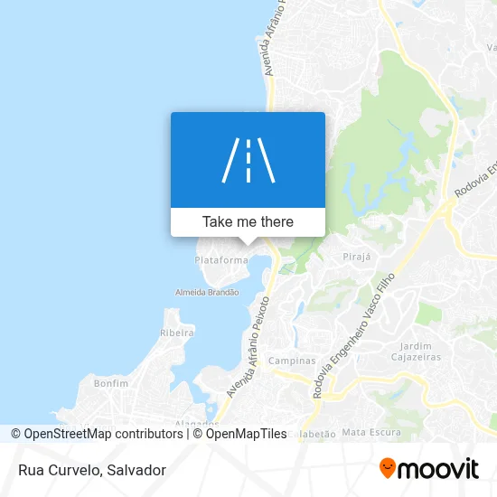 Rua Curvelo map