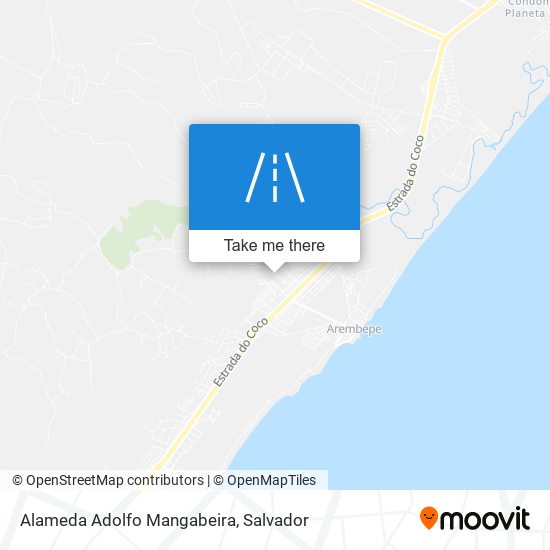 Mapa Alameda Adolfo Mangabeira