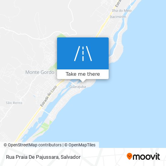 Mapa Rua Praia De Pajussara