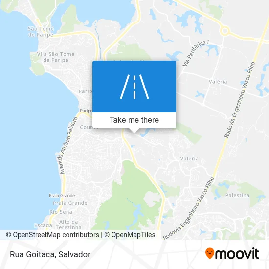 Rua Goitaca map