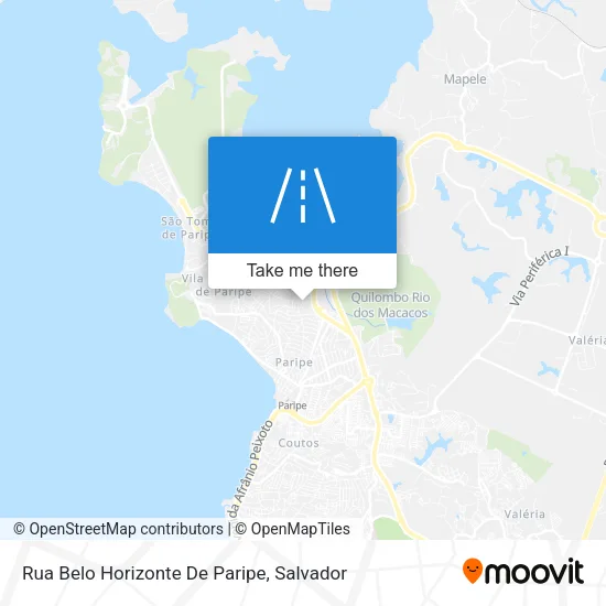 Rua Belo Horizonte De Paripe map