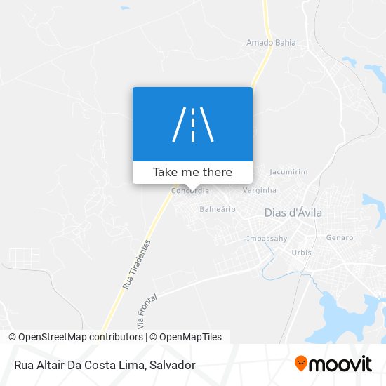 Mapa Rua Altair Da Costa Lima