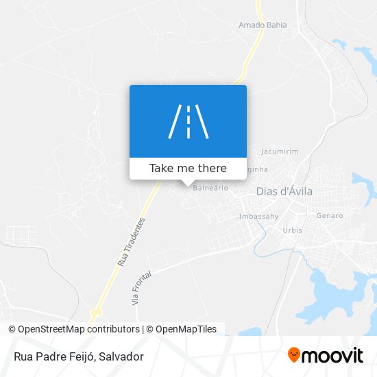 Mapa Rua Padre Feijó