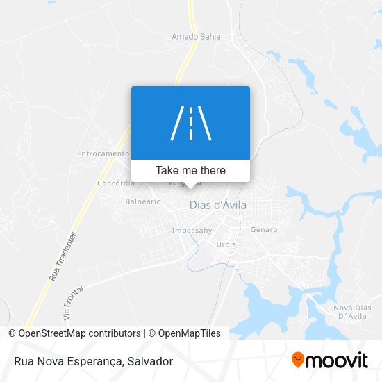 Rua Nova Esperança map
