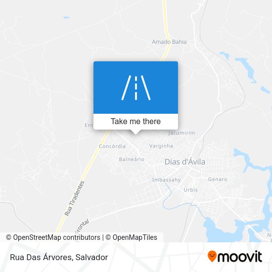 Rua Das Árvores map