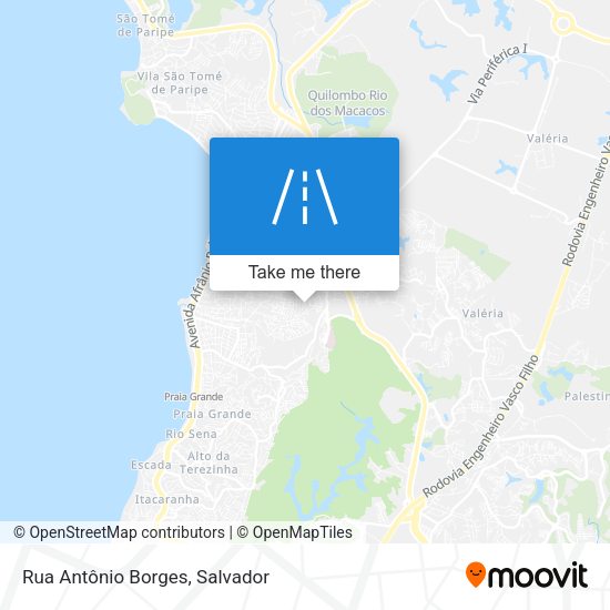 Rua Antônio Borges map