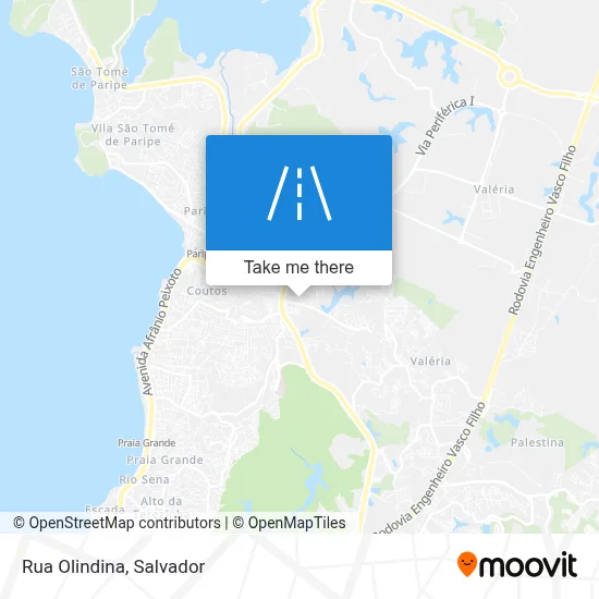 Rua Olindina map