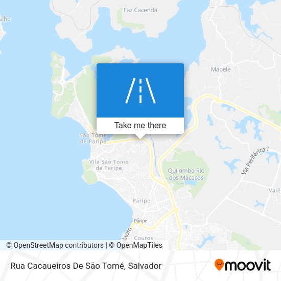 Rua Cacaueiros De São Tomé map