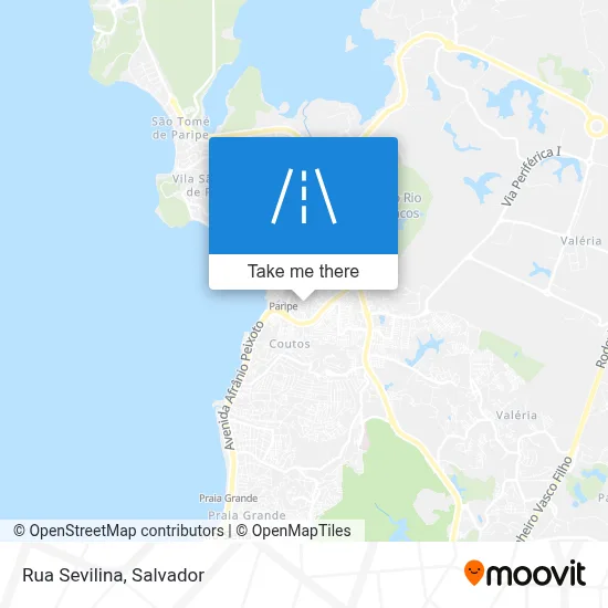 Rua Sevilina map