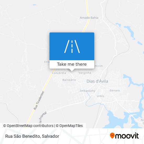 Rua São Benedito map