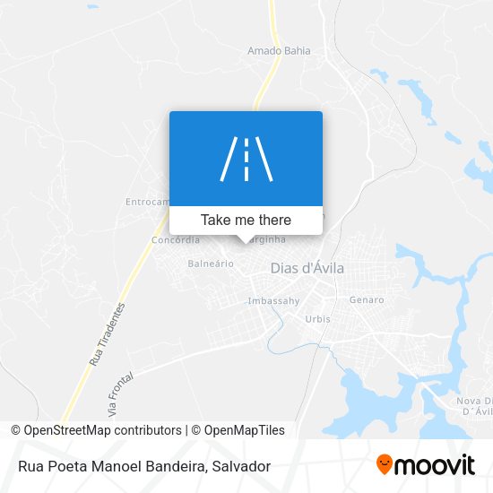 Rua Poeta Manoel Bandeira map