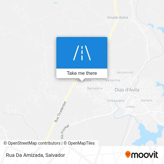 Rua Da Amizada map